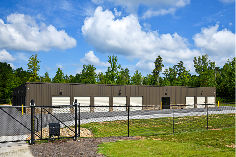 Security fence around a commercial property in Vernon Hills, Illinois